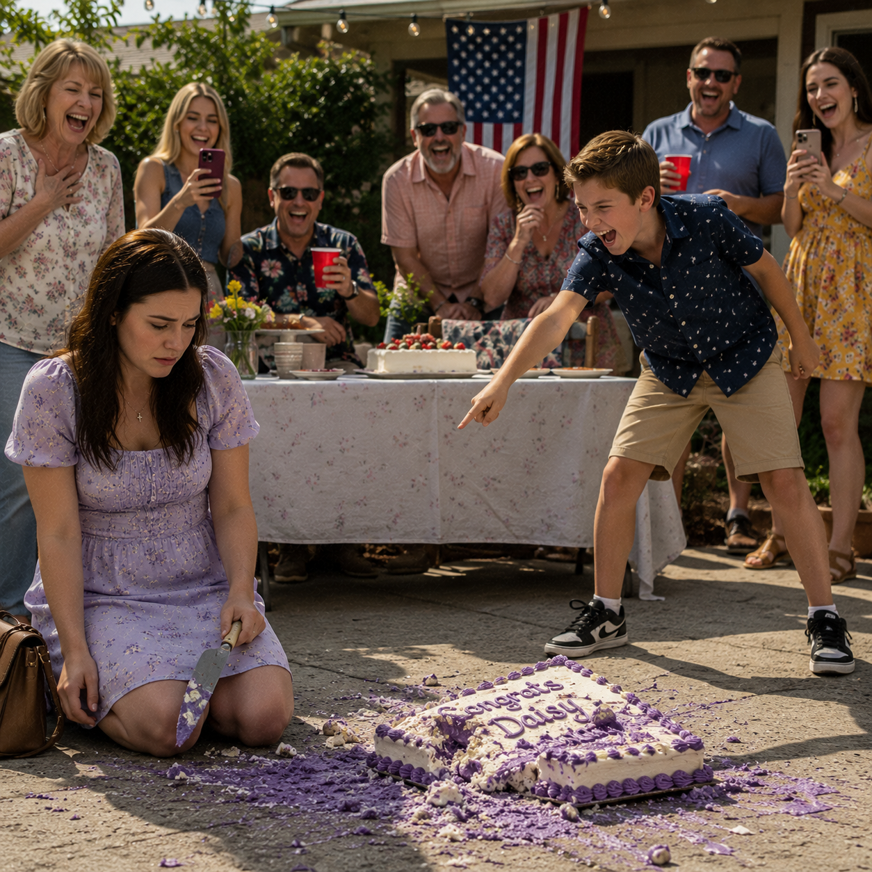 My Sister’s Son Threw My Graduation Cake On The Floor And Said, “Eat It Off The Ground.”