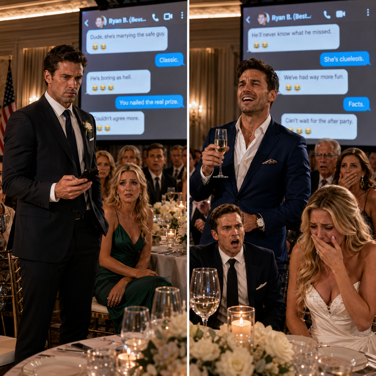 HE MOCKED ME AT MY REHEARSAL DINNER — SO I PUT THEIR GROUP CHAT ON THE SCREEN