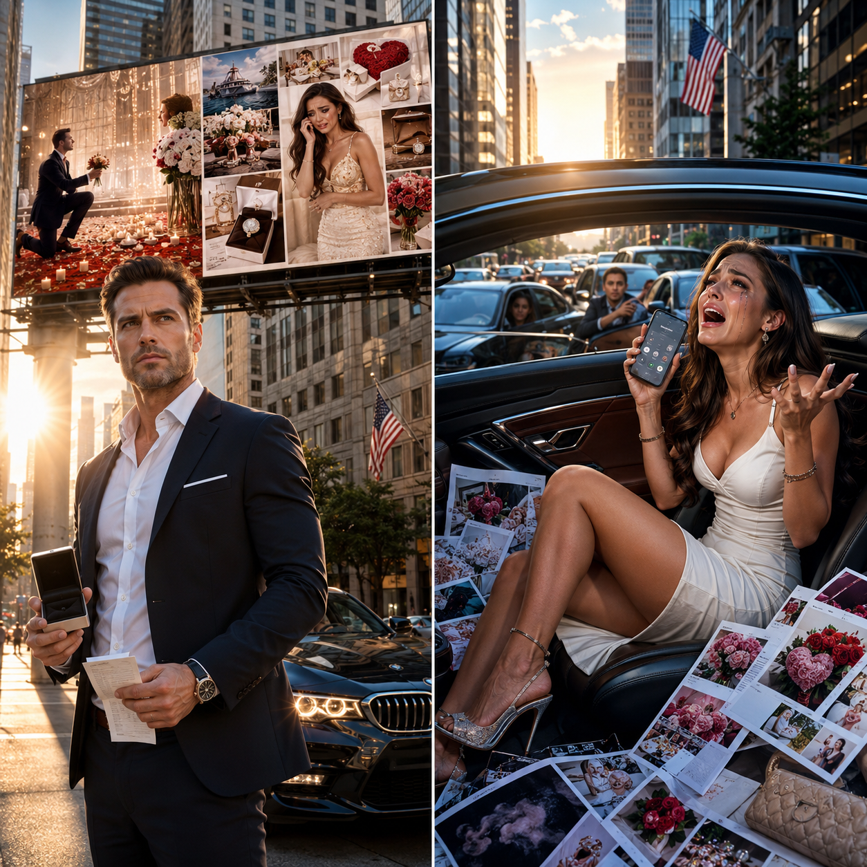 MY FIANCÉ REJECTED MY PROPOSAL FOR BEING "TOO BASIC," SO I USED MY RING BUDGET ON 4 BILLBOARDS TO UN-PROPOSE INSTEAD.